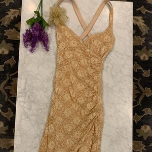 Lace Champagne dress